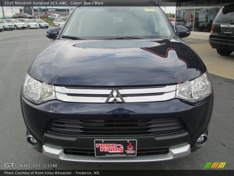 Cosmic Blue / Black 2015 Mitsubishi Outlander SE S-AWC