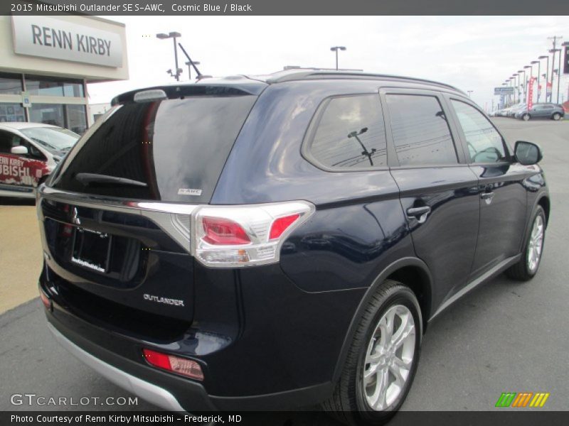 Cosmic Blue / Black 2015 Mitsubishi Outlander SE S-AWC