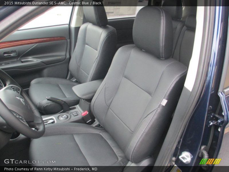 Cosmic Blue / Black 2015 Mitsubishi Outlander SE S-AWC