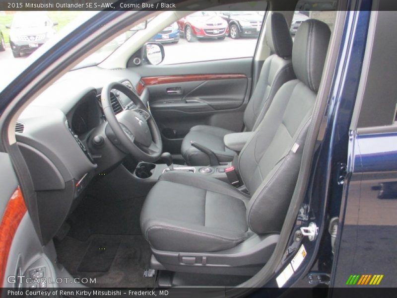 Cosmic Blue / Black 2015 Mitsubishi Outlander SE S-AWC