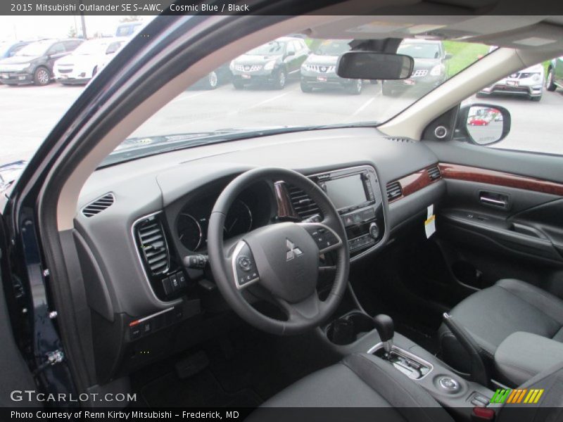 Cosmic Blue / Black 2015 Mitsubishi Outlander SE S-AWC