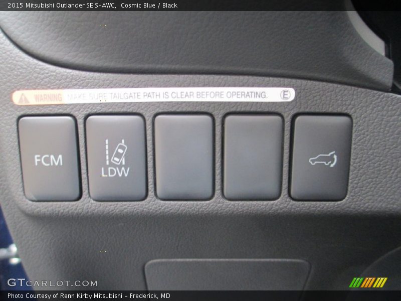 Cosmic Blue / Black 2015 Mitsubishi Outlander SE S-AWC