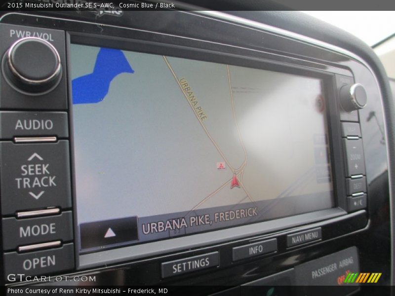 Cosmic Blue / Black 2015 Mitsubishi Outlander SE S-AWC