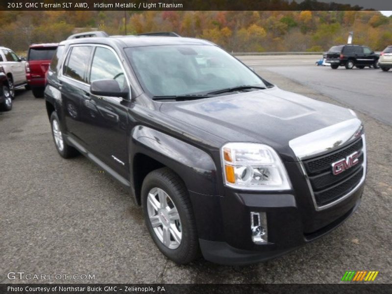 Iridium Metallic / Light Titanium 2015 GMC Terrain SLT AWD