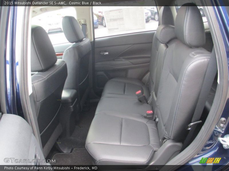 Cosmic Blue / Black 2015 Mitsubishi Outlander SE S-AWC