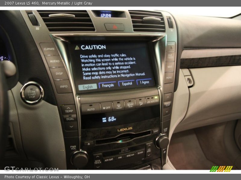 Mercury Metallic / Light Gray 2007 Lexus LS 460