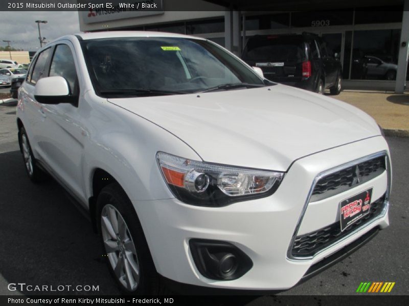 White / Black 2015 Mitsubishi Outlander Sport ES