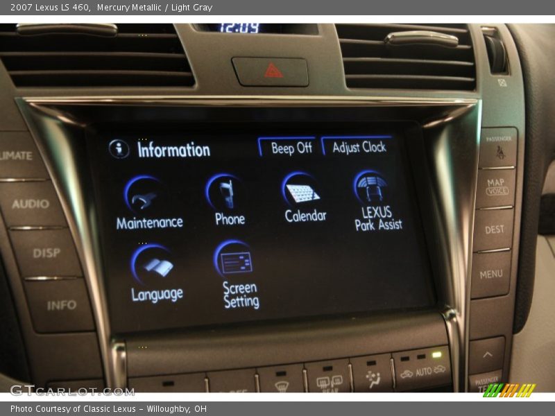Mercury Metallic / Light Gray 2007 Lexus LS 460