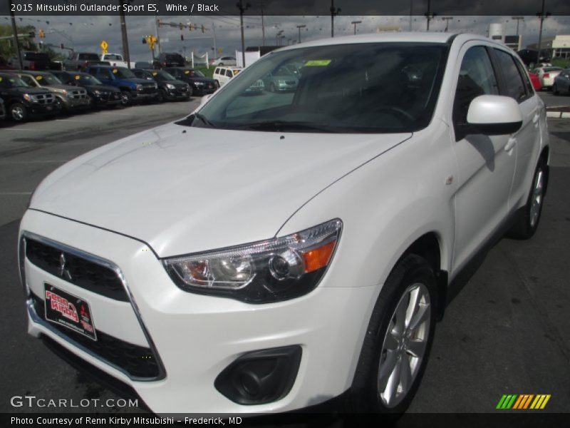 White / Black 2015 Mitsubishi Outlander Sport ES