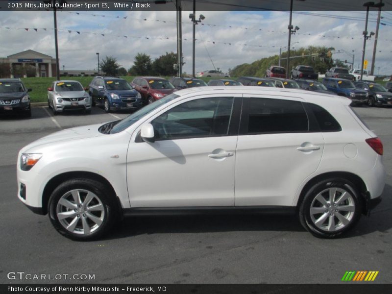 White / Black 2015 Mitsubishi Outlander Sport ES