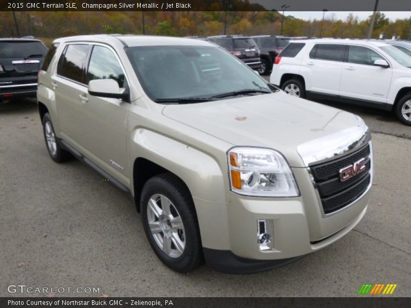 Champagne Silver Metallic / Jet Black 2015 GMC Terrain SLE