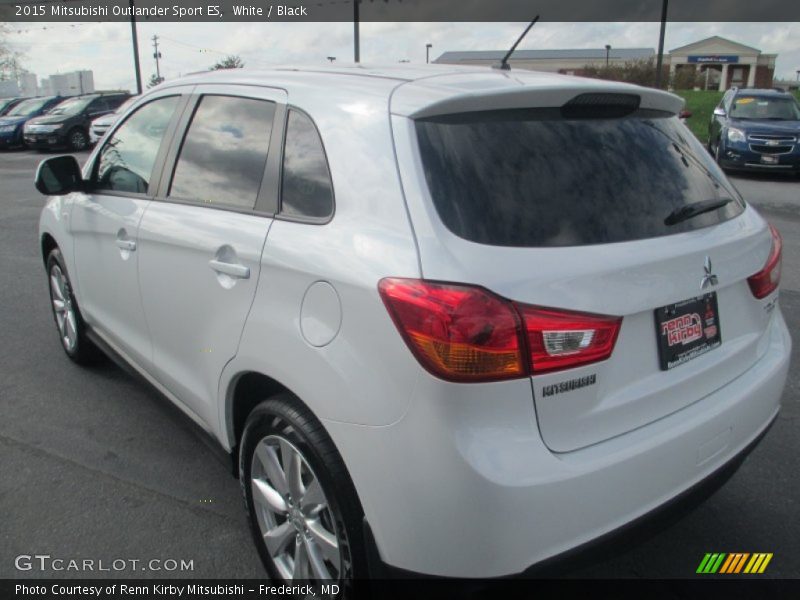 White / Black 2015 Mitsubishi Outlander Sport ES