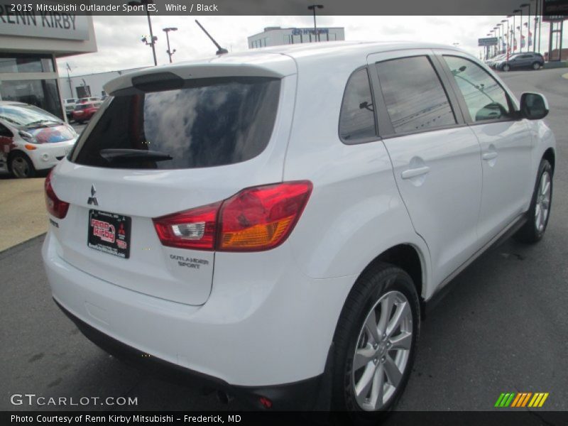 White / Black 2015 Mitsubishi Outlander Sport ES