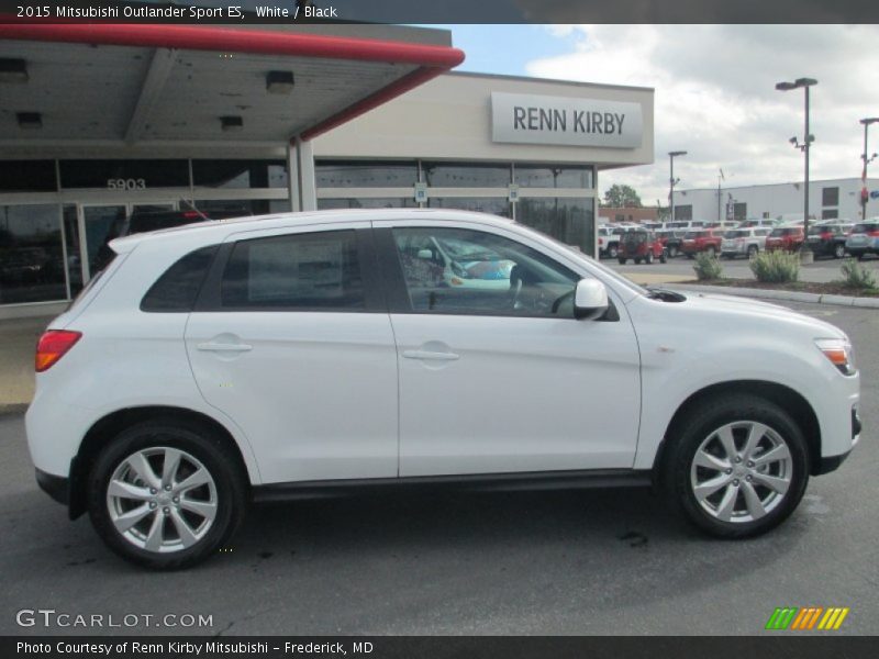 White / Black 2015 Mitsubishi Outlander Sport ES