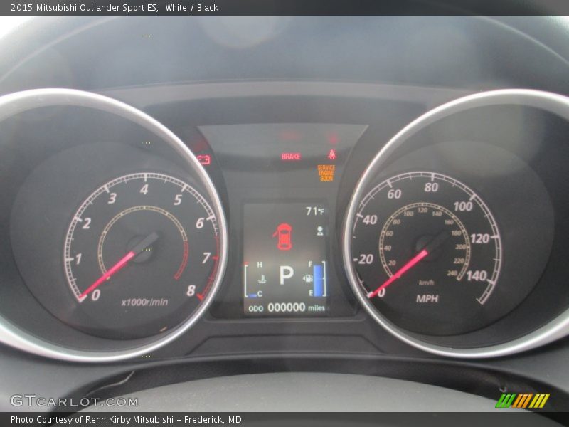 White / Black 2015 Mitsubishi Outlander Sport ES