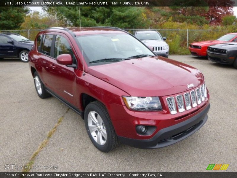 Deep Cherry Red Crystal Pearl / Dark Slate Gray 2015 Jeep Compass Latitude 4x4