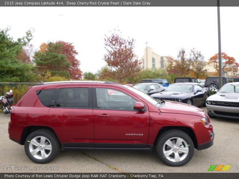 Deep Cherry Red Crystal Pearl / Dark Slate Gray 2015 Jeep Compass Latitude 4x4