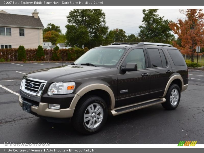 Dark Stone Metallic / Camel 2007 Ford Explorer Eddie Bauer 4x4