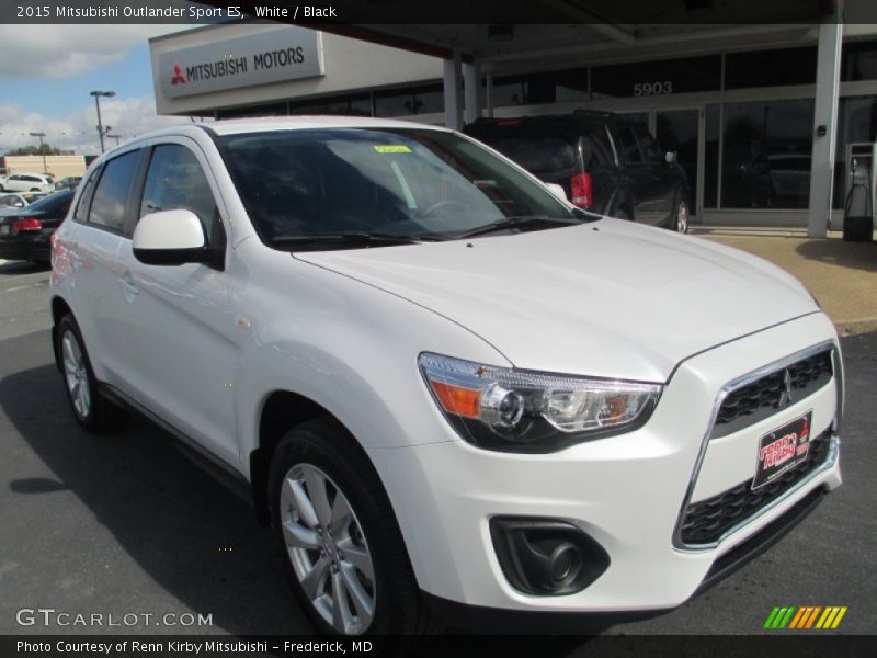 White / Black 2015 Mitsubishi Outlander Sport ES