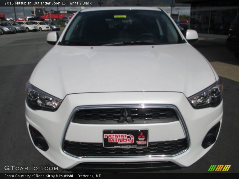 White / Black 2015 Mitsubishi Outlander Sport ES