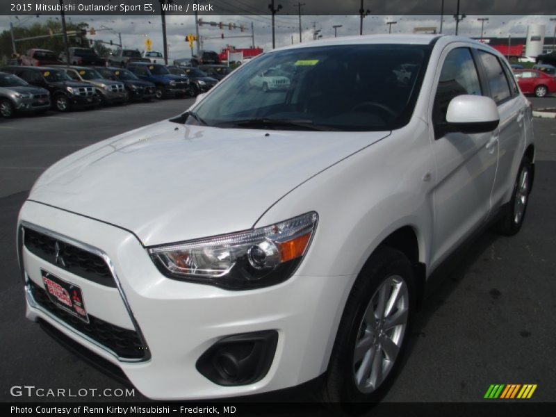 White / Black 2015 Mitsubishi Outlander Sport ES