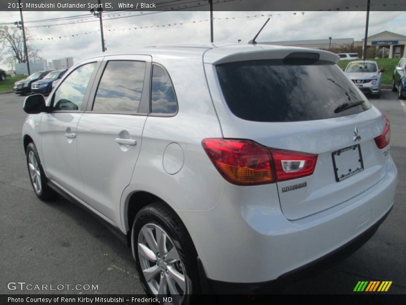 White / Black 2015 Mitsubishi Outlander Sport ES