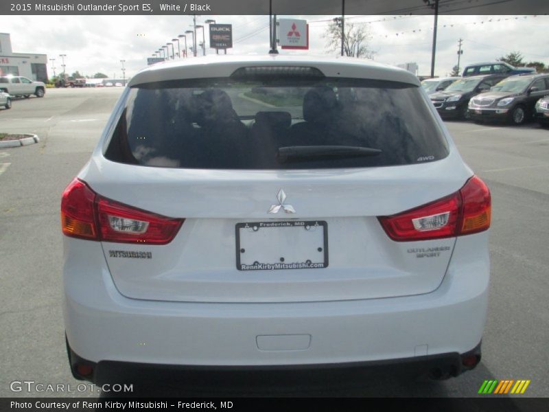 White / Black 2015 Mitsubishi Outlander Sport ES