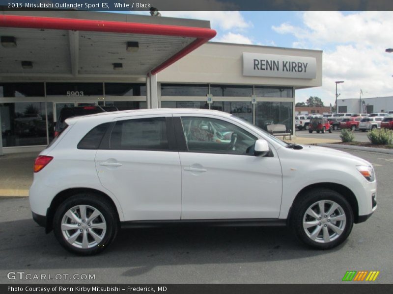 White / Black 2015 Mitsubishi Outlander Sport ES