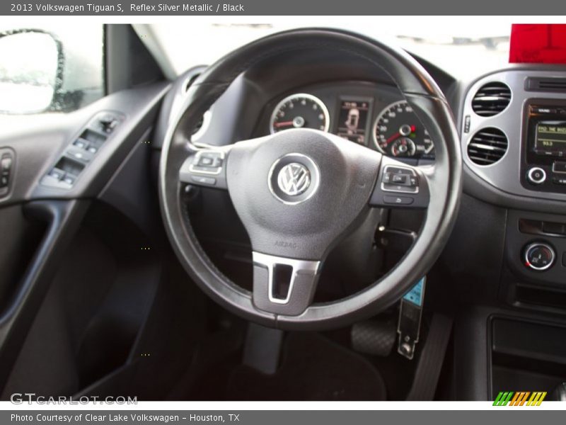Reflex Silver Metallic / Black 2013 Volkswagen Tiguan S