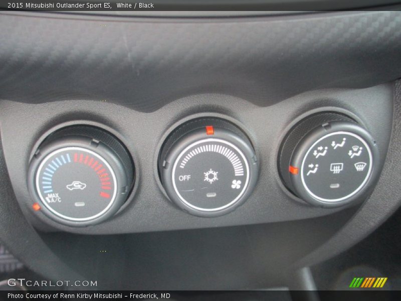 White / Black 2015 Mitsubishi Outlander Sport ES