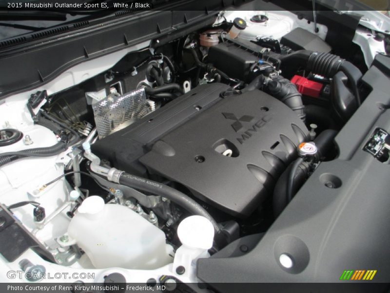White / Black 2015 Mitsubishi Outlander Sport ES
