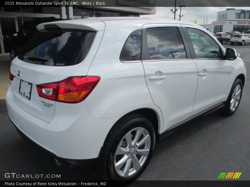 White / Black 2015 Mitsubishi Outlander Sport SE AWC