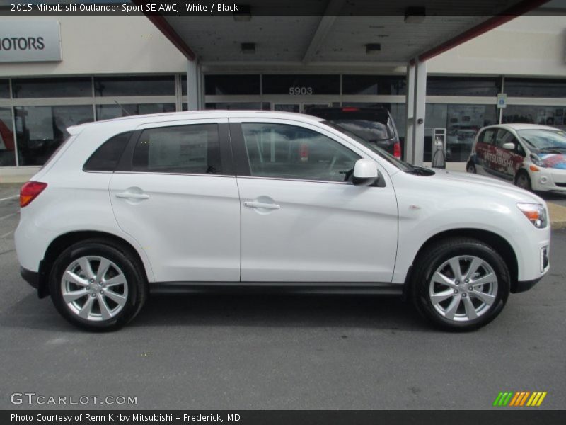 White / Black 2015 Mitsubishi Outlander Sport SE AWC