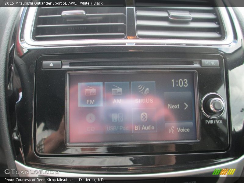 White / Black 2015 Mitsubishi Outlander Sport SE AWC