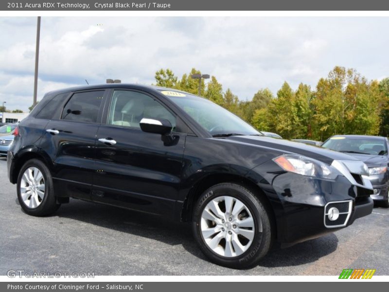 Crystal Black Pearl / Taupe 2011 Acura RDX Technology