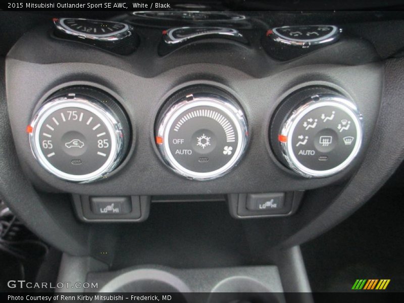 White / Black 2015 Mitsubishi Outlander Sport SE AWC