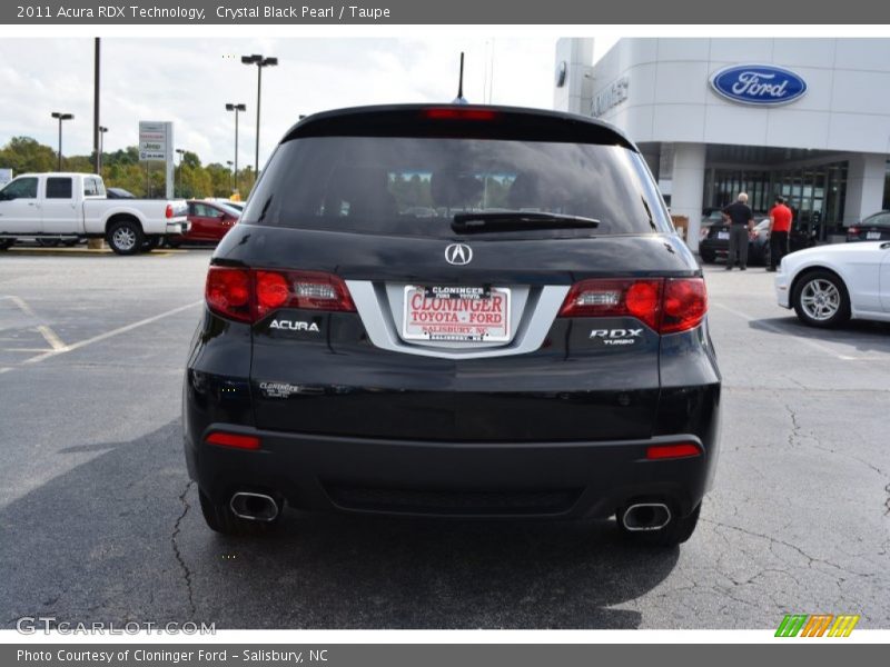 Crystal Black Pearl / Taupe 2011 Acura RDX Technology