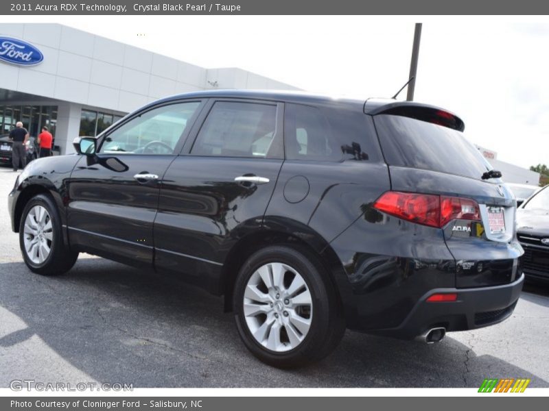 Crystal Black Pearl / Taupe 2011 Acura RDX Technology
