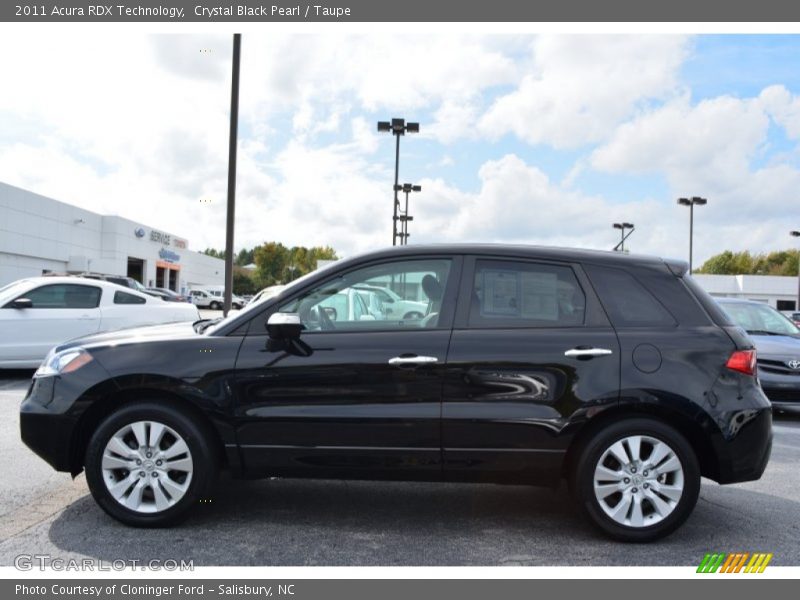 Crystal Black Pearl / Taupe 2011 Acura RDX Technology