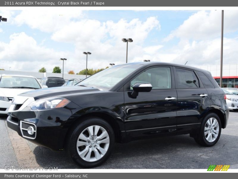Crystal Black Pearl / Taupe 2011 Acura RDX Technology