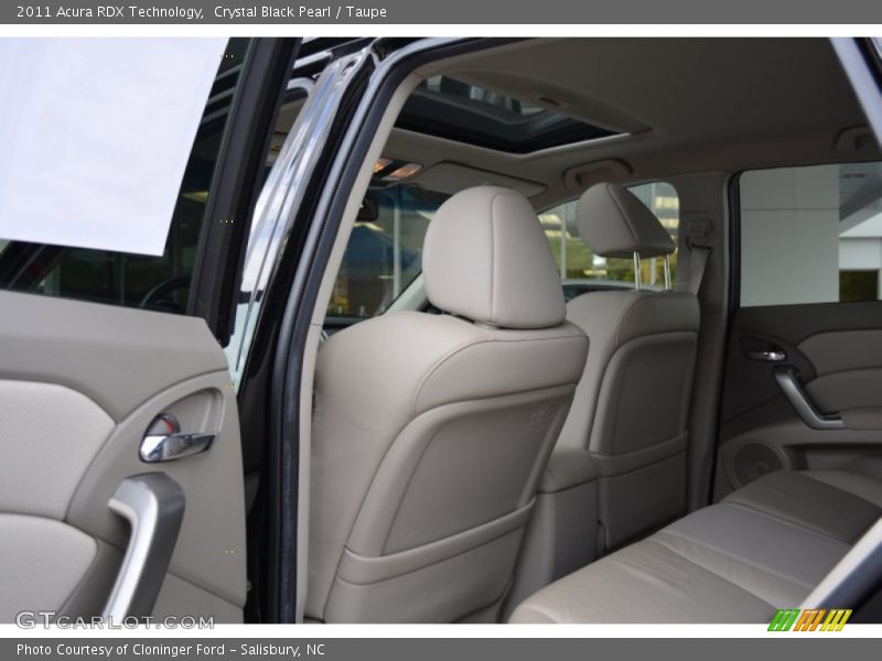 Crystal Black Pearl / Taupe 2011 Acura RDX Technology