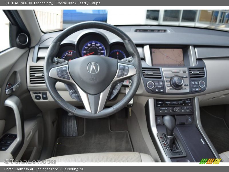 Crystal Black Pearl / Taupe 2011 Acura RDX Technology