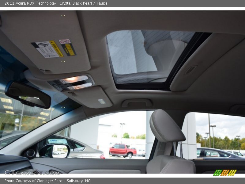 Crystal Black Pearl / Taupe 2011 Acura RDX Technology