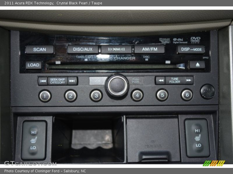 Crystal Black Pearl / Taupe 2011 Acura RDX Technology