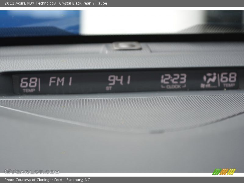 Crystal Black Pearl / Taupe 2011 Acura RDX Technology