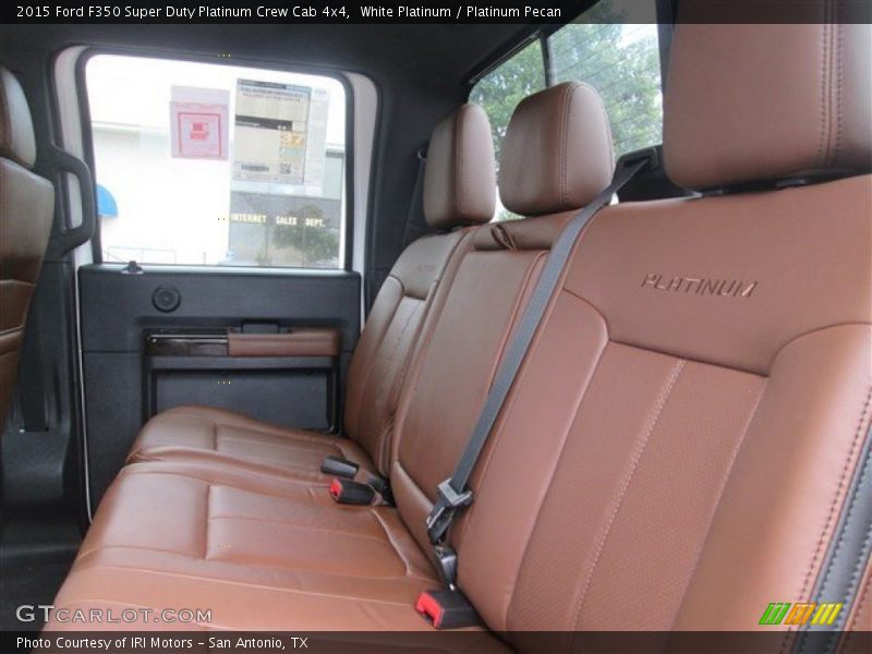 White Platinum / Platinum Pecan 2015 Ford F350 Super Duty Platinum Crew Cab 4x4