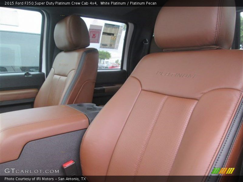 White Platinum / Platinum Pecan 2015 Ford F350 Super Duty Platinum Crew Cab 4x4