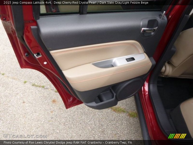 Deep Cherry Red Crystal Pearl / Dark Slate Gray/Light Pebble Beige 2015 Jeep Compass Latitude 4x4