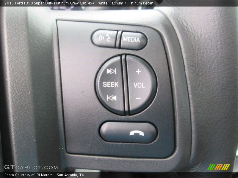 White Platinum / Platinum Pecan 2015 Ford F350 Super Duty Platinum Crew Cab 4x4