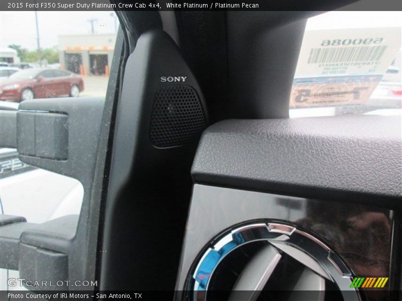 White Platinum / Platinum Pecan 2015 Ford F350 Super Duty Platinum Crew Cab 4x4